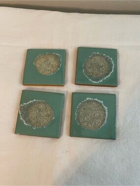 Anthropologie set of 4 celestial coasters